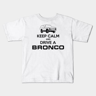 Keep Calm 79 Bronco Black Print Kids T-Shirt